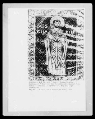 Psalter des Erzbischofs Egbert von Trier — Der heilige Eucharius