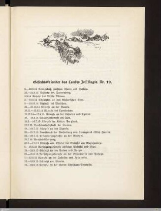 Gefechtskalender