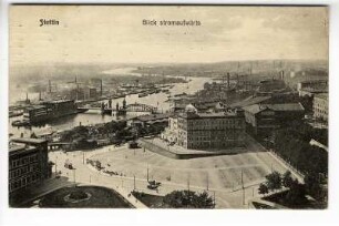 Stettin. Blick stromaufwärts