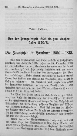 Die Franzosen in Hamburg 1806-1813.