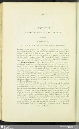 Part VIII.—Canozoic Or Tertiary Period