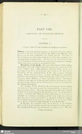 Part VIII.—Canozoic Or Tertiary Period