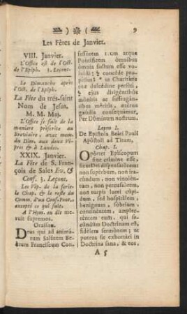 Les Fêtes de Janvier.