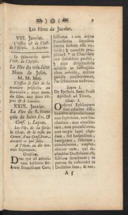 Les Fêtes de Janvier.