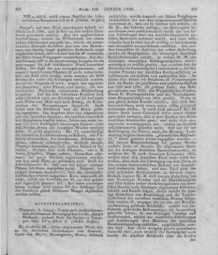 Michaelis, A.: Corpus iuris publici Germanici academicum. Tübingen: Laupp 1825