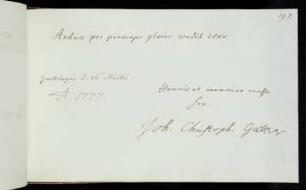 197 Gatterer, Joh. Christoph.