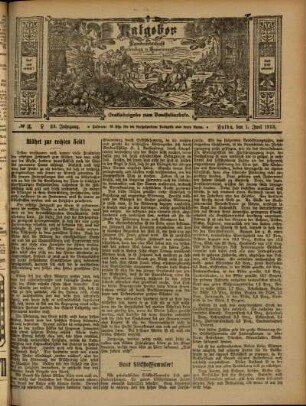 Ausgabe vom Sonntag, den 01. Juni 1913.