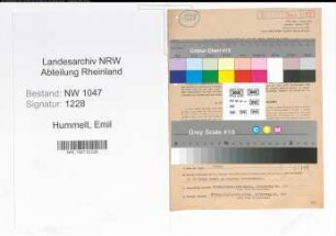 Entnazifizierung Emil Hummelt , geb. 05.10.1913 (Angestellter)