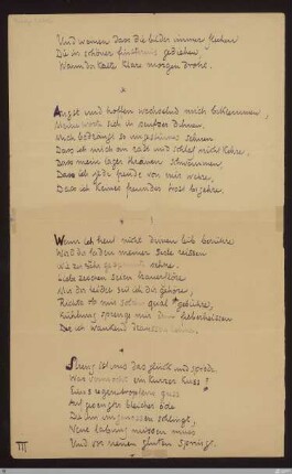 Wenn ich heut nicht deinen leib berühre : [SW III: H16]; [SW III, S. 86/144]