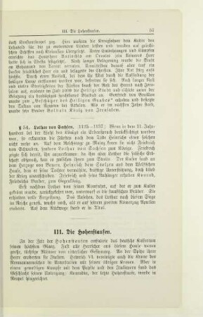 III. Die Hohenstaufen