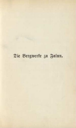 Die Bergwerke zu Falun