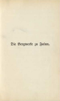 Die Bergwerke zu Falun