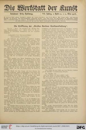 Die Eröffnung der "Großen Berliner Kunstausstellung"