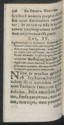 Cap. XV. Scytharum mores ...