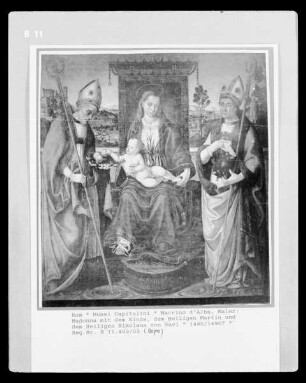 Madonna mit dem Kinde, dem Heiligen Martin und dem Heiligen Nikolaus von Bari