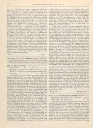 519-520 [Rezension] Fachtmann, Bausteine. Nachweis der Uebereinstimmung zwischen Natur- und Gotteserkenntnis