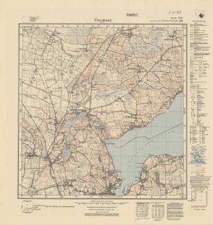 1122 Flensburg (Nord) (4-cm-Karte) Meßtischblatt [alte Nr. 129]