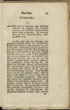 Böhmische.