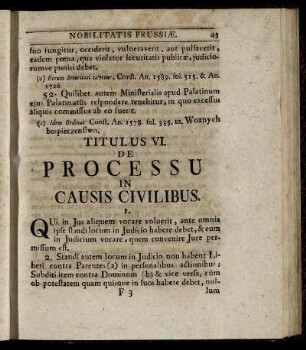 Titulus VI. De Processu In Causis Civilibus.