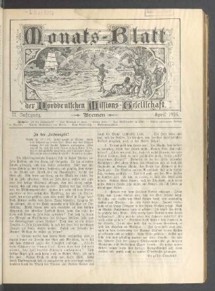77. Jahrgang. Bremen. April 1916