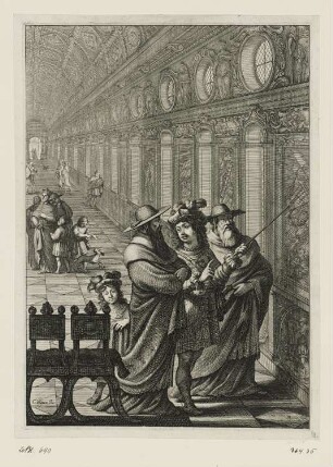 Heilige Johanna von Orléans, aus: Jean Chapelain, "La Pucelle ou La France delivrée, poëme héroïque", Paris 1656