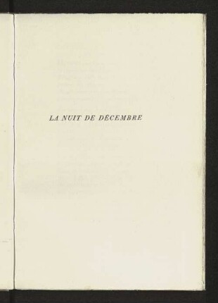 La Nuit de Décembre