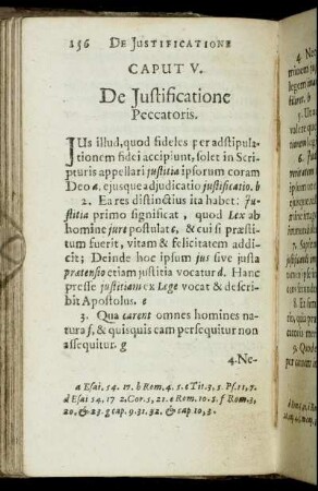 Caput V. De Justificatione Peccatoris.
