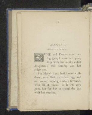 Chapter II. Cousin Susie's story.