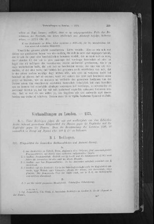 Verhandlungen zu London. - 1375.