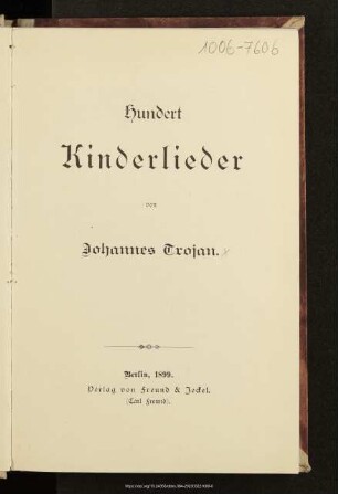 Hundert Kinderlieder