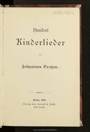 Hundert Kinderlieder