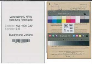 Entnazifizierung Johann Buschmann , geb. 01.03.1903 (Schreiner)