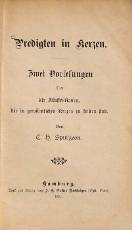 Predigten in Kerzen