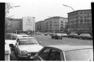 Kleinbildnegativ: Kreuzung, Haupt-, Grunewaldstraße, 1981
