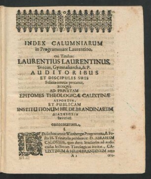 Index Calumniarum