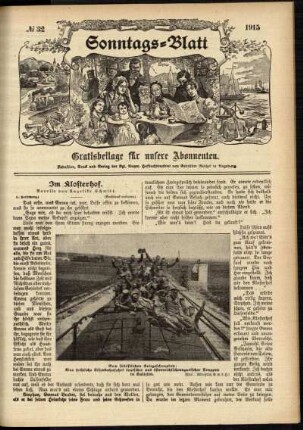 Ausgabe vom Sonntag, den 08. August 1915.