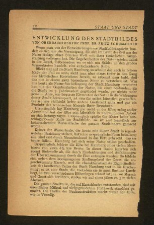 Entwicklung des Stadtbildes