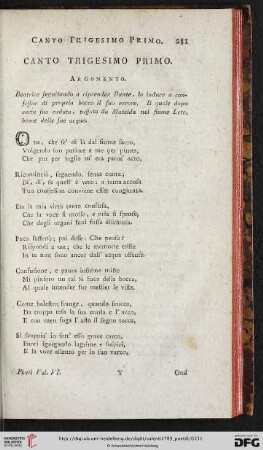Canto trigesimo primo