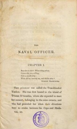 The naval officer : in three volumes, 3