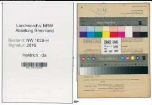 Entnazifizierung Ida Heidrich , geb. 07.11.1899 ()