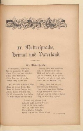 IV. Muttersprache, Heimat und Vaterland