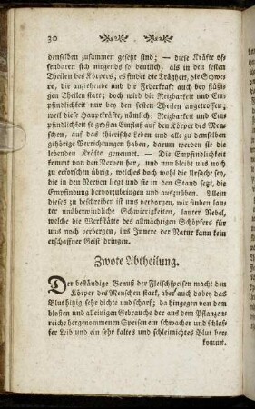 Zwote Abtheilung.