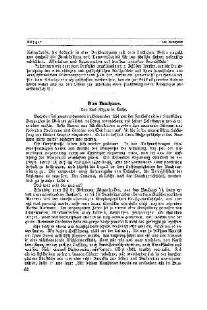 Das Bauhaus