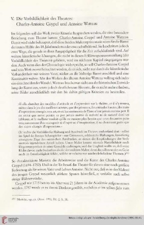 V. Die Vorbildlichkeit des Theaters: Charles-Antoine Coypel und Antoine Watteau