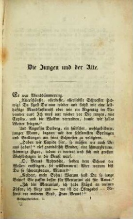 Skizzen aus dem Alltagsleben, [10,1]. Geschwisterleben ; T. 1