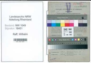 Entnazifizierung Wilhelm Raff , geb. 31.10.1901 (Kaufmaennischer Angestellter)