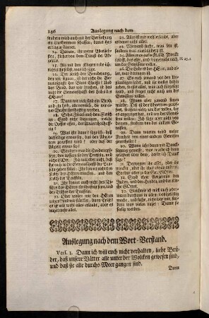 146-155, Auslegung nach dem Wort-Verstand
