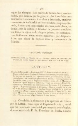 Capítulo V. Eleccion de provincial en la persona del P. Fr. Francisco de Paula en 1641 ...