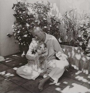 Barry Dierks mit Foxterrier