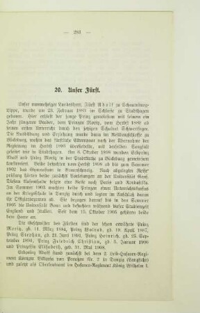 20. Unser Fürst